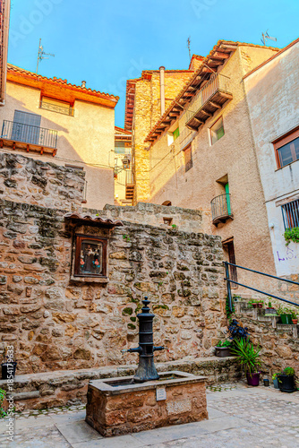 Precioso pueblo de Valderrobres en la provincia de Teruel