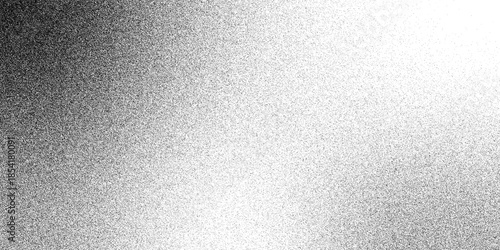 Vector Abstract grunge texture dust particle grain on transparent background. Grain noise of black irregular dots and grainy halftone fade effect with sand dust particles. Pixel disintegration, random