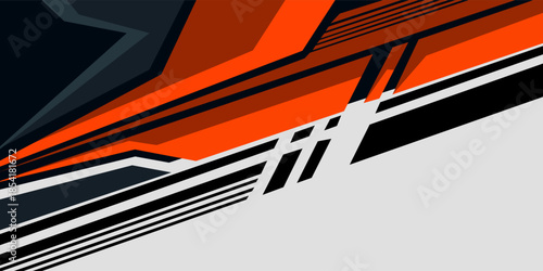 Abstract sporty background with exclusive colors. Abstract racing graphic design, vector design for vehicle wrap, t-shirt, jersey, gamer, esport, racing car, rally, and adventure ready to print.