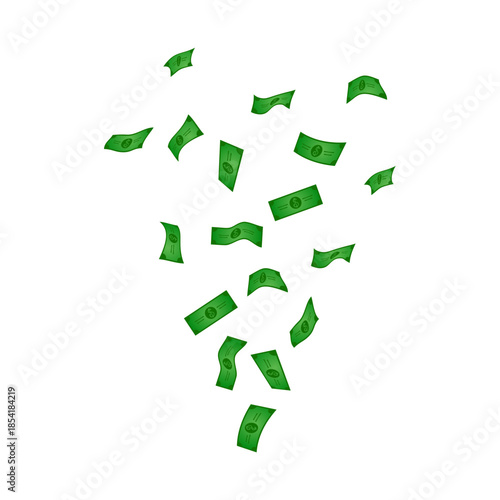 Falling Money Illustration