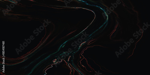 Seamless Dark Abstract Black Marble Texture with Subtle Red, Orange, and Metallic Gold Fluid Lines, Minimal Luxury Energy Veins and Cinematic Depth for Premium Branding, Sci-Fi Design, and Elegant 