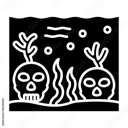 Underwater skull Icon
