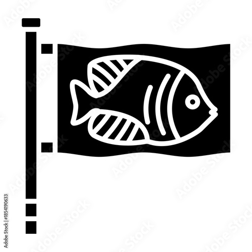 Fishing flag Icon