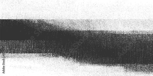 Black and white textured horizontal bands with stippled gradient effect abstract background