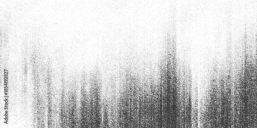 Cuadro en lienzo Black and white stippled texture with gradient density and vertical lines