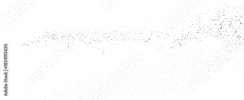 Black dots scattered on a white background with a textured effect abstract