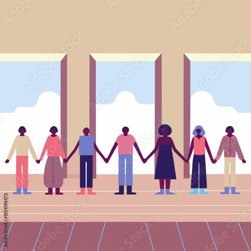 Civil Rights Equality Concept Vector Illustration Human Rights Justice Design