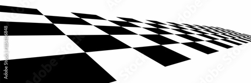 Black and white checkered rectangular frame. Square racing checkerboard pattern. Chessboard geometric pattern. Rally checkerboard pattern. Finish racing frame. Vector illustration on white background