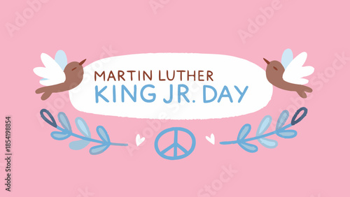 Dream and Freedom Concept Illustration with Cloud Shapes