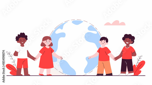 Civil Rights Ribbon Design Illustration with Symbolic Awareness