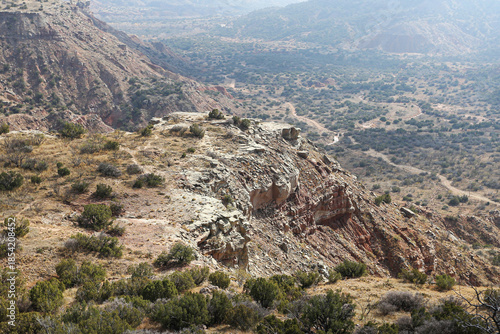 Fotografie Rocky canyon landscape view