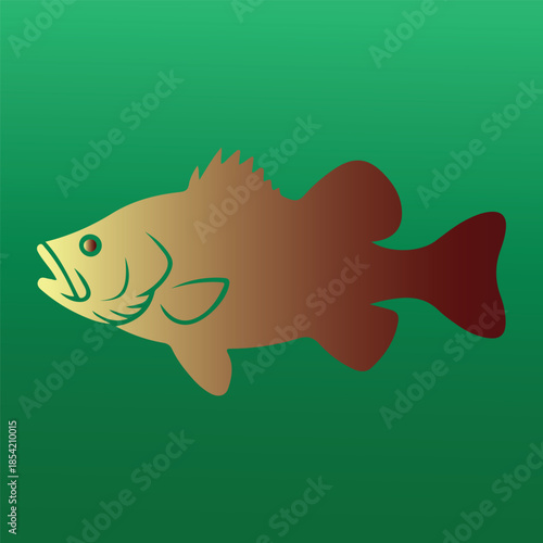 
Fish or seafood flat icon for food