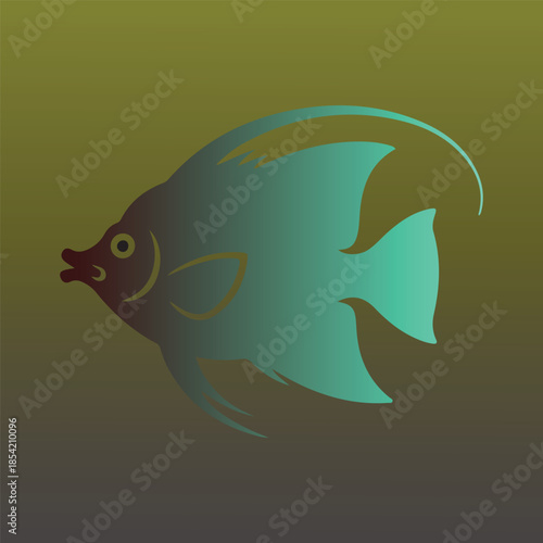 
Fish or seafood flat icon for food