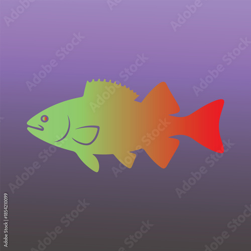 
Fish or seafood flat icon for food