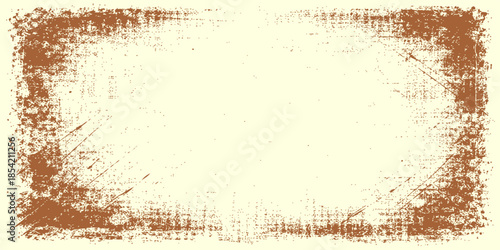 Vintage black vector grunge frame featuring a dirty ink splash texture and retro paper border pattern for your artistic silhouette design illustration