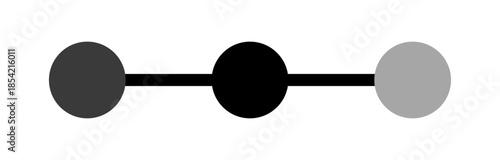 3 step progress stepper UI with horizontal connected circles showing completed, active and inactive states for checkout flows, onboarding screens, SaaS dashboards and website interfaces