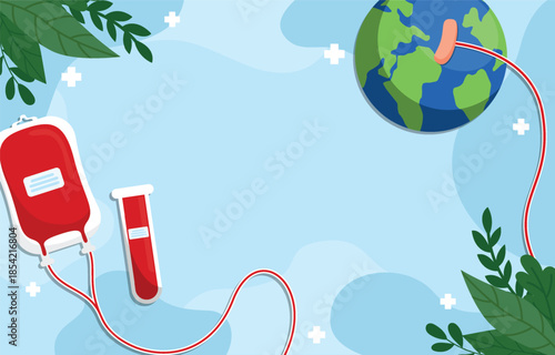 World Blood Donor Day Vector Illustration