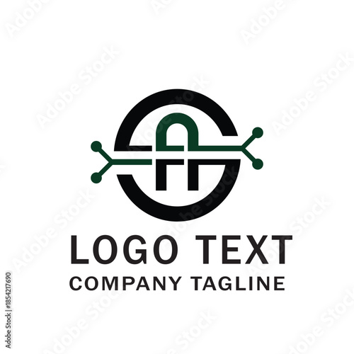a or as or ag or as tetter logo design