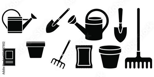 Set of makeup and cosmetic brushes icon vector illustration