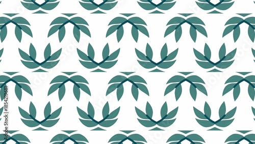 A pattern of leaves in various sizes and shapes