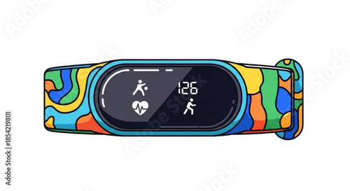 Fitness Tracker Smart Band with Heart Rate Monitor and Step Counter