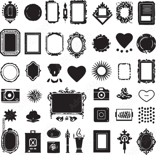 Vintage frame classic decorative vector design isolated on white background