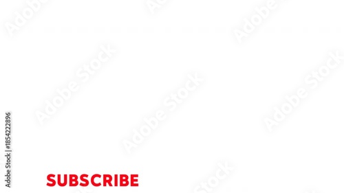 Subscribe Button Style Text Animation. Simple Call to Action Overlay.