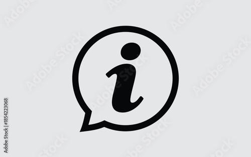 Information icon isolated on white background, Vector, illustration