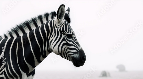 Wild Zebra in Natural Habitat