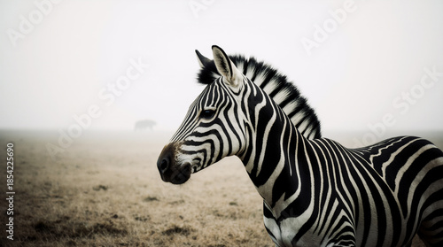 Wild Zebra in Natural Habitat