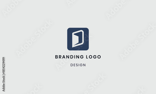 Vector illustration D modern logo 