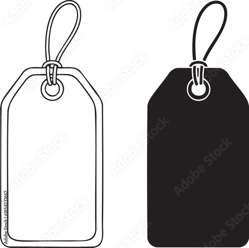 Minimalist price tags for product labeling and comparison