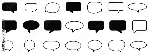speech bubble set 