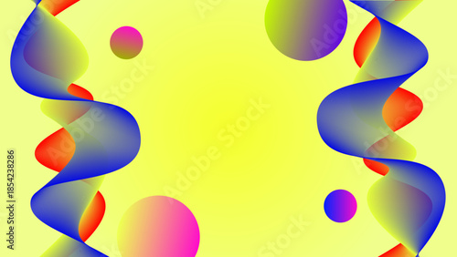 Summer background and banner with buble with background