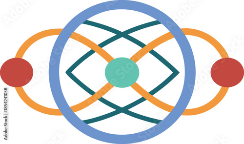 atom icon isolated on white background