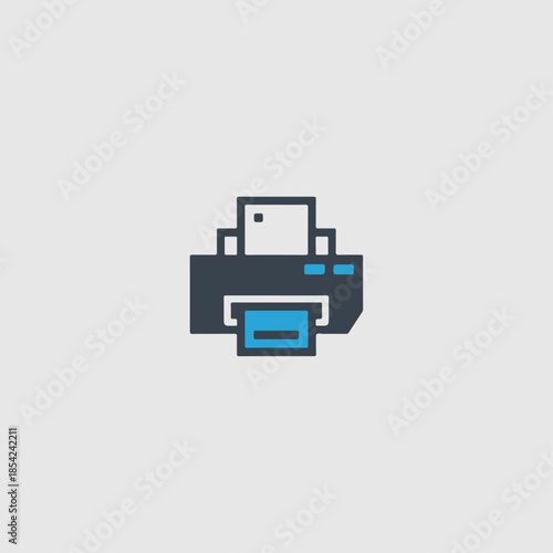 vector icon of a rpinter machine 