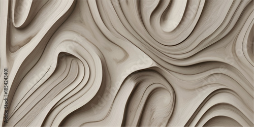 A wavy brown wood texture background featuring a liquid surface pattern with gold and chocolate waves for a design wallpaper backdrop