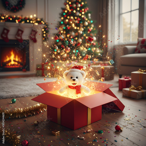 christmas tree with gifts