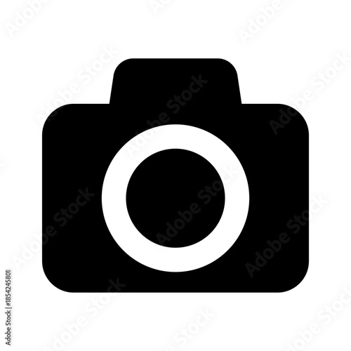 Photo Camera Icon for Photography or Media Design