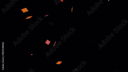 Confetti Particle Animation black background