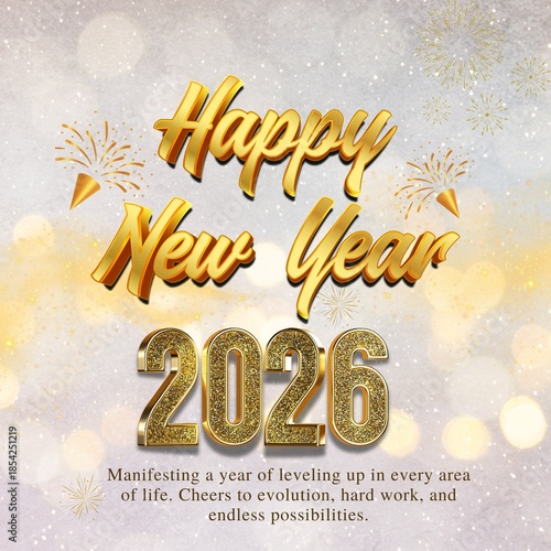 Beige Gold Elegant Greeting Happy New year Instagram Post - 3