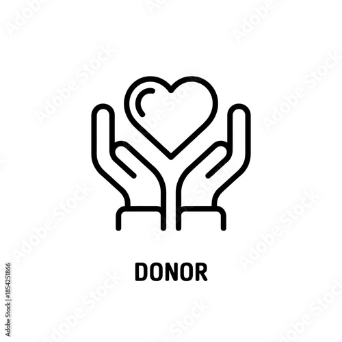 Donor Hands Holding Heart