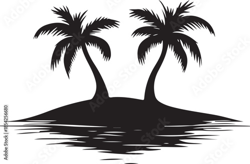 palm beach tree silhouette