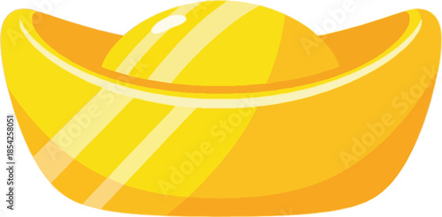 Golden ingot precious metal wealth.