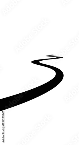 An Organic Vector Silhouette of a Stylized Frozen River or Lake Edge_transparent.svg