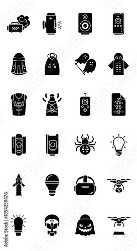 Halloween Haunt Electronics Silhouettes for Spooky Seasonal Design_transparent.svg