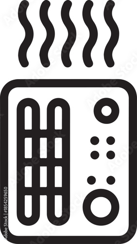 Indoor heater icon