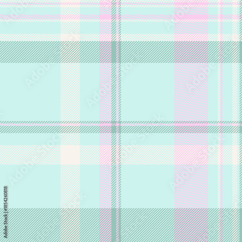 Old check fabric texture, trousers seamless pattern plaid. Trim tartan background vector textile in light and pastel colors.