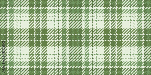 20s check plaid vector, effect fabric pattern background. Ornamental seamless tartan texture textile in green and light colors.