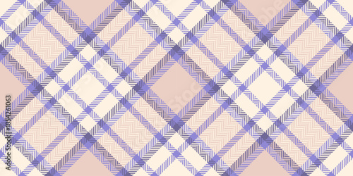 Choice fabric check vector, victorian background tartan texture. Korean plaid seamless textile pattern in indigo and old lace colors.